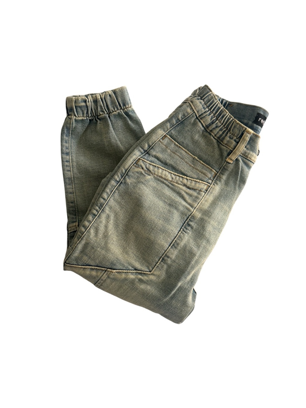 Retrofête Elastic Waist Denim Joggers